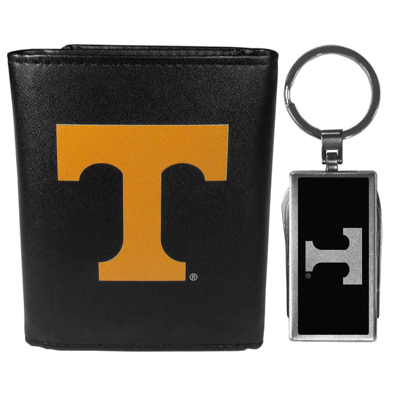 Tennessee Volunteers Tri-fold Wallet & Multitool Key Chain, Black