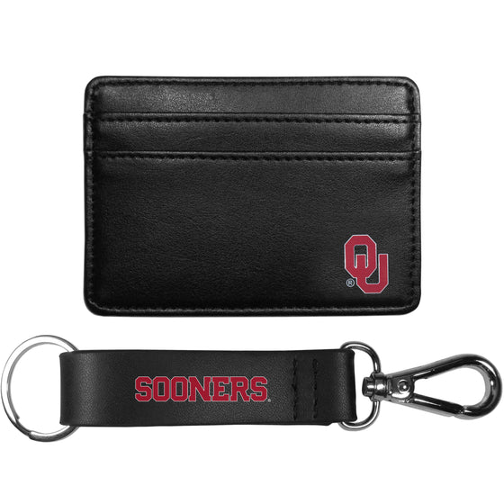 Oklahoma Sooners Weekend Wallet & Strap Key Chain