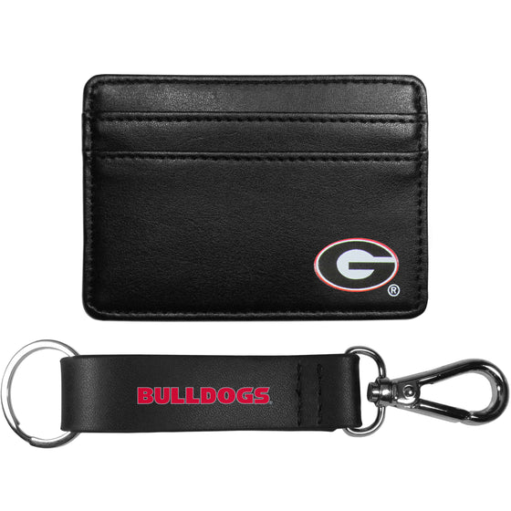 Georgia Bulldogs Weekend Wallet & Strap Key Chain