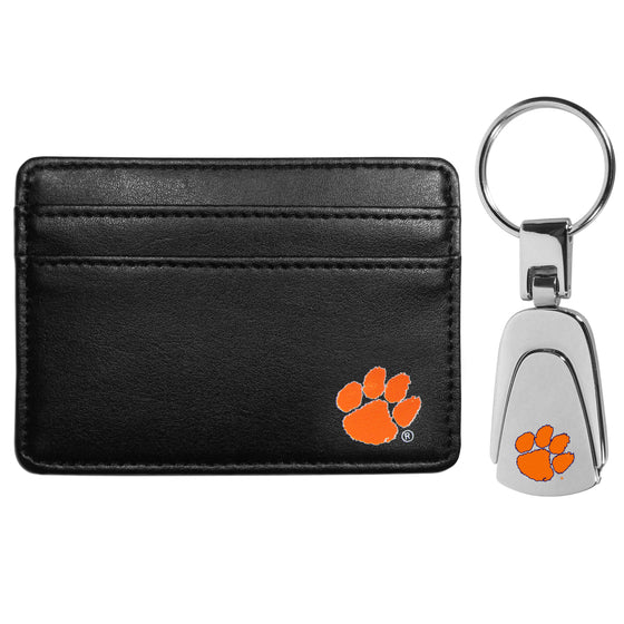 Clemson Tigers Weekend Wallet & Steel Key Chain