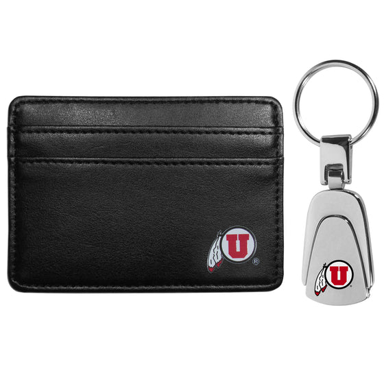 Utah Utes Weekend Wallet & Steel Key Chain