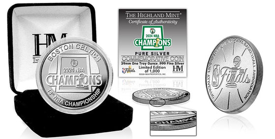 Boston Celtics 2024 NBA Champions Pure Silver Coin