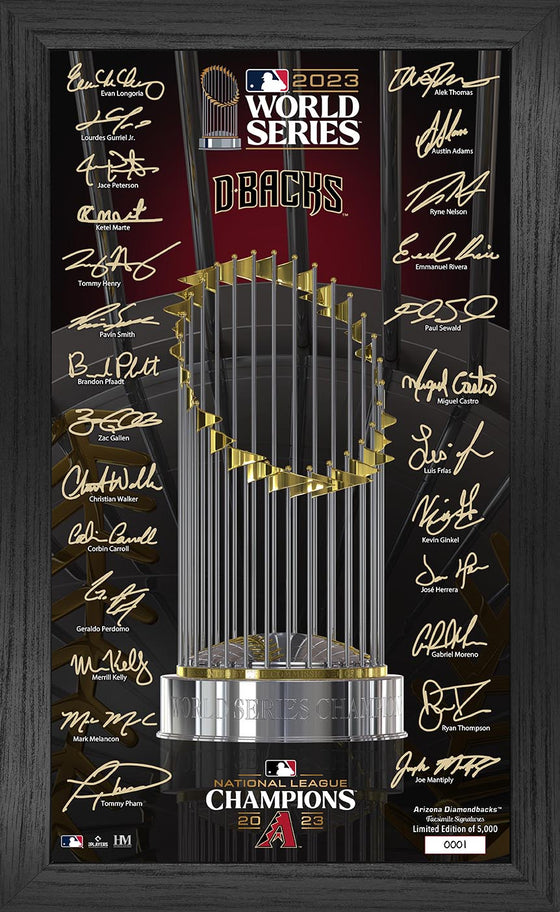 Arizona Diamondbacks National League Champions Signature Trophy Frame