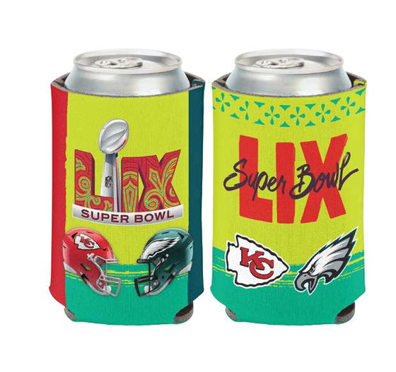 Super Bowl LIX 59 Dueling Can Cooler Philadelphia Eagles v Kansas City Chiefs