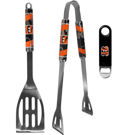 Cincinnati Bengals 2 pc BBQ Set and Bottle Opener