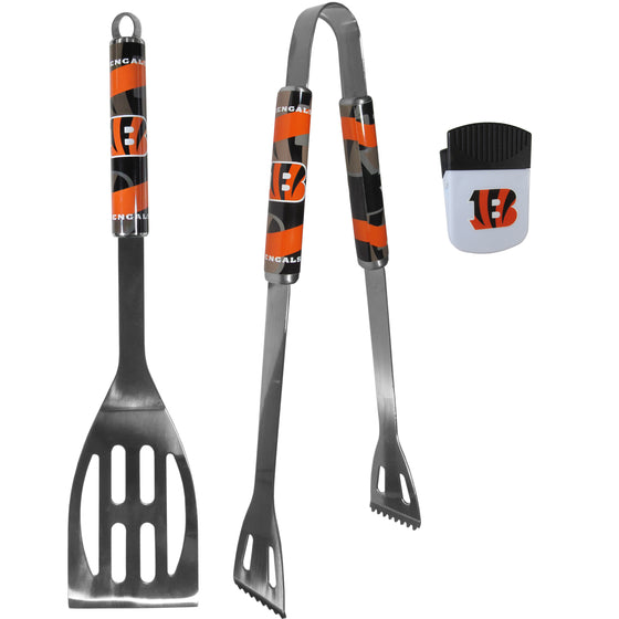 Cincinnati Bengals 2 pc BBQ Set and Chip Clip