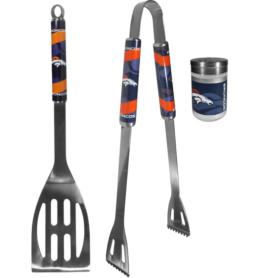 Denver Broncos 2pc BBQ Set with Season Shaker