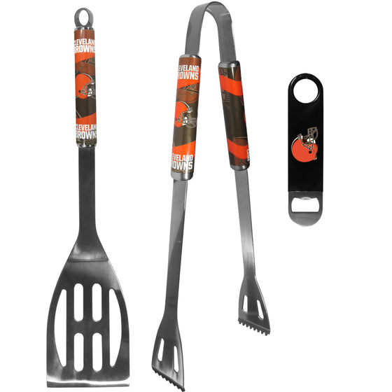 Cleveland Browns 2 pc BBQ Set and Bottle Opener