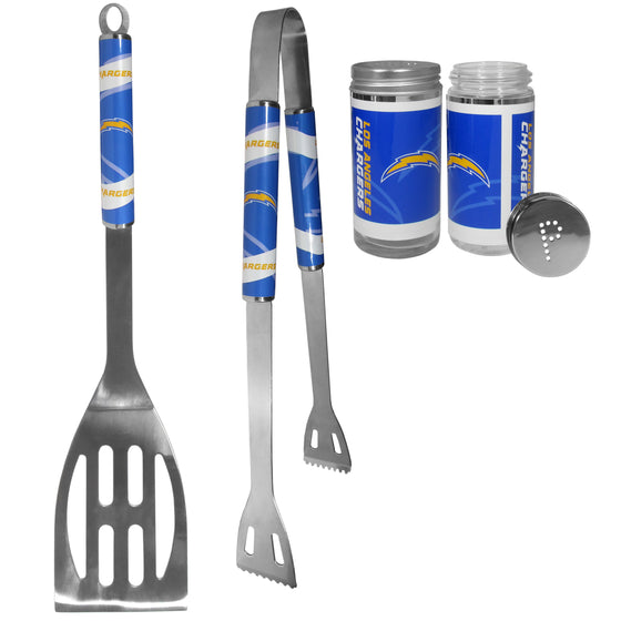 Los Angeles Chargers 2pc BBQ Set with Tailgate Salt & Pepper Shakers