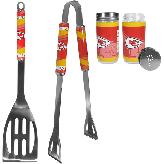 Kansas City Chiefs 2pc BBQ Set with Tailgate Salt & Pepper Shakers