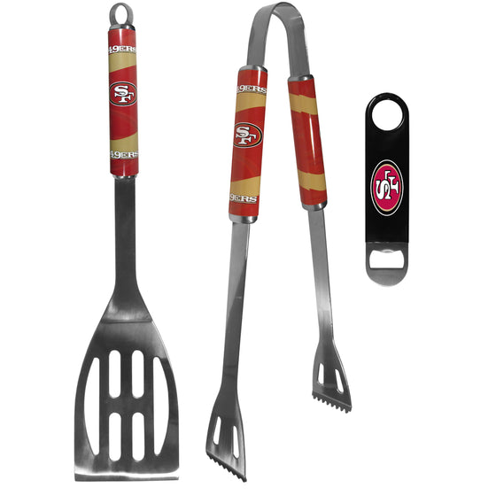 San Francisco 49ers 2 pc BBQ Set and Bottle Opener