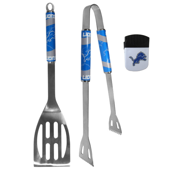 Detroit Lions 2 pc BBQ Set and Chip Clip