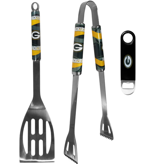 Green Bay Packers 2 pc BBQ Set and Bottle Opener