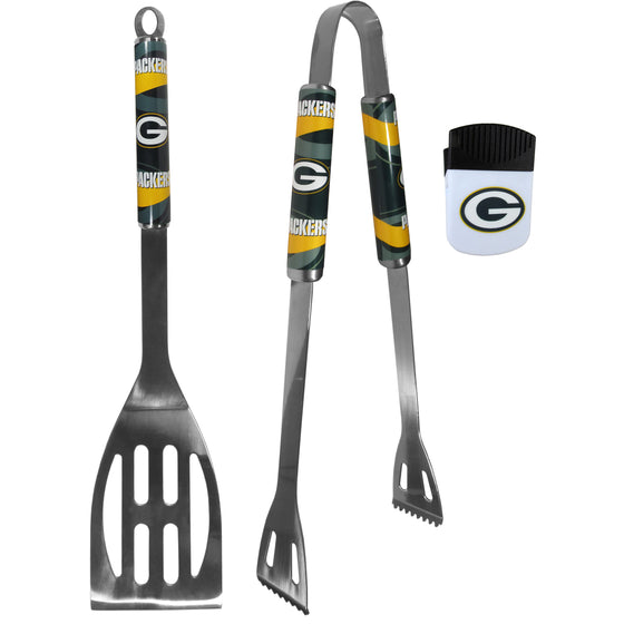 Green Bay Packers 2 pc BBQ Set and Chip Clip