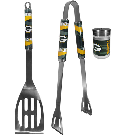 Green Bay Packers 2pc BBQ Set with Season Shaker