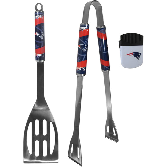 New England Patriots 2 pc BBQ Set and Chip Clip