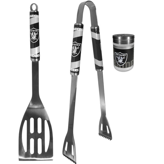 Las Vegas Raiders 2pc BBQ Set with Season Shaker