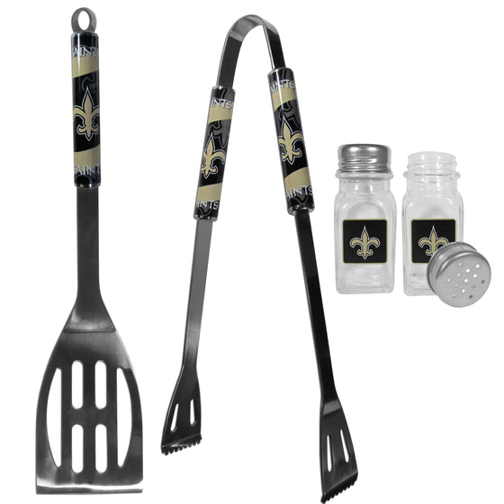 New Orleans Saints 2pc BBQ Set with Salt & Pepper Shakers