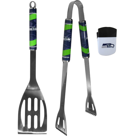 Seattle Seahawks 2 pc BBQ Set and Chip Clip