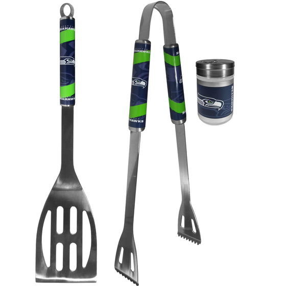 Seattle Seahawks 2pc BBQ Set with Season Shaker