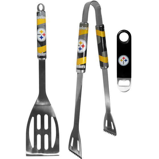 Pittsburgh Steelers 2 pc BBQ Set and Bottle Opener