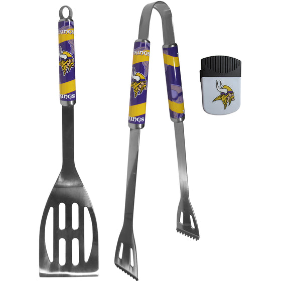 Minnesota Vikings 2 pc BBQ Set and Chip Clip