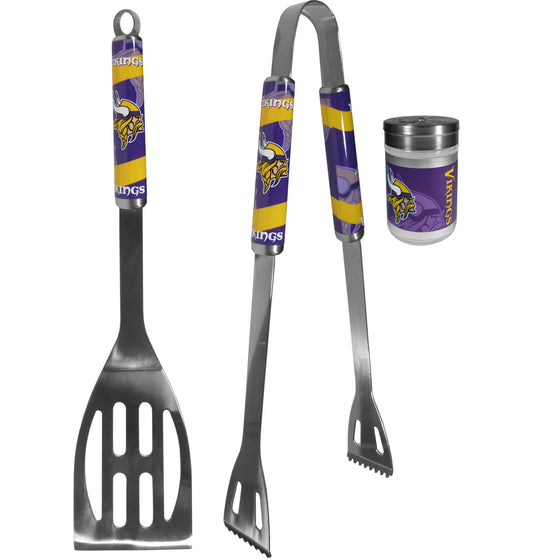 Minnesota Vikings 2pc BBQ Set with Season Shaker