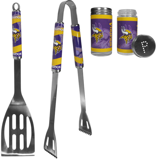 Minnesota Vikings 2pc BBQ Set with Tailgate Salt & Pepper Shakers