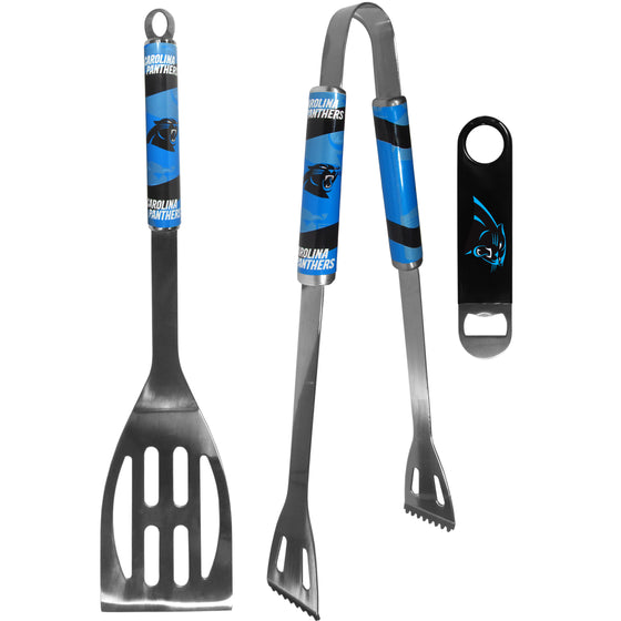 Carolina Panthers 2 pc BBQ Set and Bottle Opener