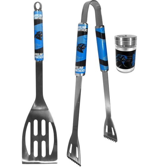 Carolina Panthers 2pc BBQ Set with Season Shaker