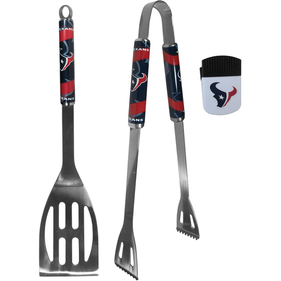 Houston Texans 2 pc BBQ Set and Chip Clip