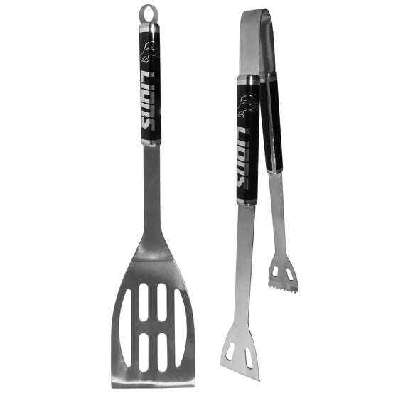 Detroit Lions 2 pc Black BBQ Set