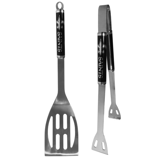 New Orleans Saints 2 pc Black BBQ Set