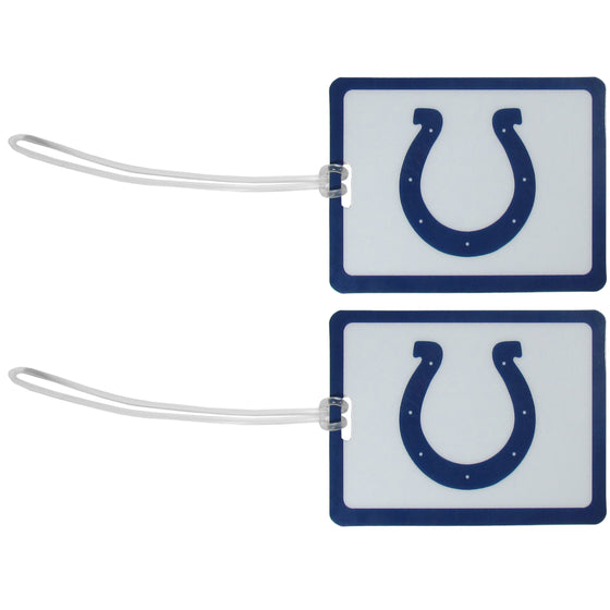 Indianapolis Colts Vinyl Luggage Tag, 2pk