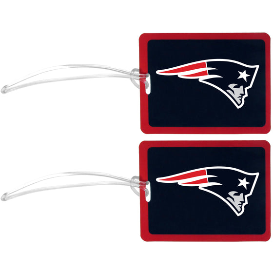 New England Patriots Vinyl Luggage Tag, 2pk