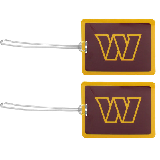 Washington Commanders Vinyl Luggage Tag, 2pk