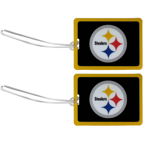 Pittsburgh Steelers Vinyl Luggage Tag, 2pk