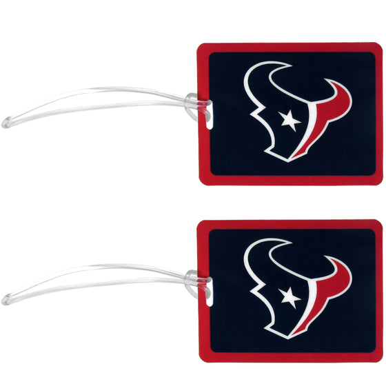 Houston Texans Vinyl Luggage Tag, 2pk