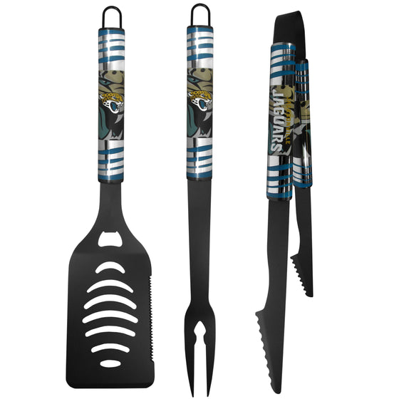 Jacksonville Jaguars 3 pc Black Tailgater BBQ Set