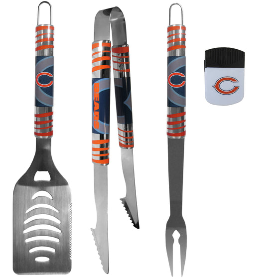 Chicago Bears 3 pc BBQ Set and Chip Clip