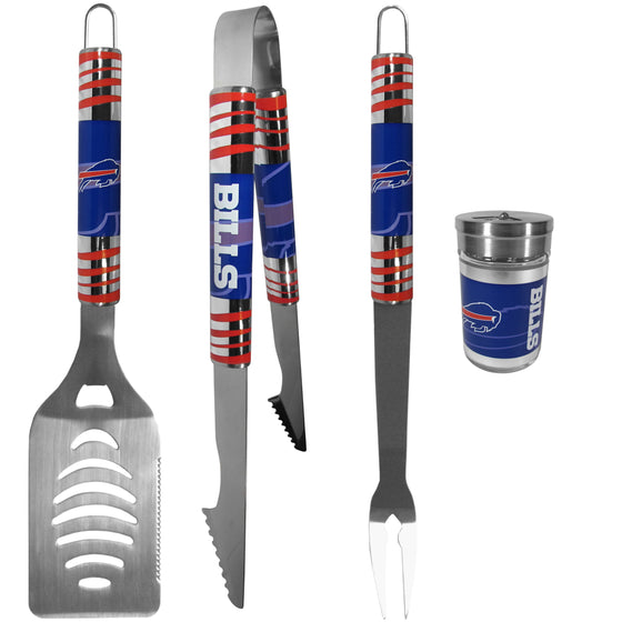 Buffalo Bills 3 pc Tailgater BBQ Set and Season Shaker