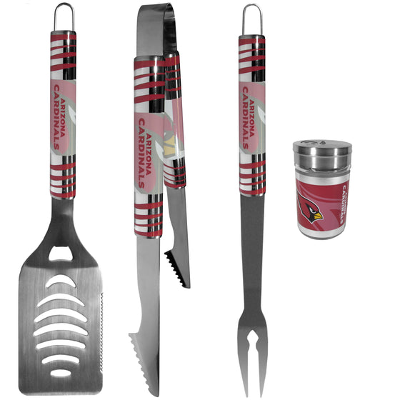 Arizona Cardinals 3 pc Tailgater BBQ Set and Season Shaker