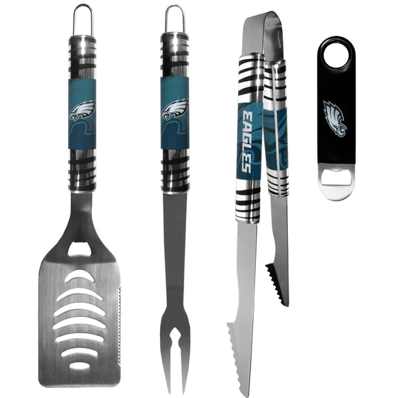 Philadelphia Eagles 3 pc BBQ Set and Bottle Opener