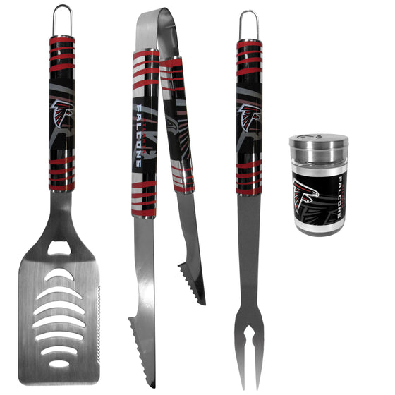 Atlanta Falcons 3 pc Tailgater BBQ Set and Season Shaker