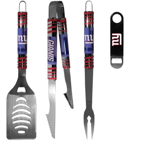 New York Giants 3 pc BBQ Set and Bottle Opener