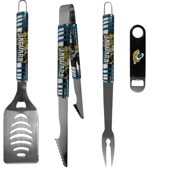 Jacksonville Jaguars 3 pc BBQ Set and Bottle Opener