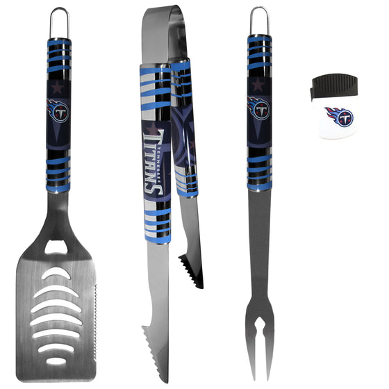 Tennessee Titans 3 pc BBQ Set and Chip Clip