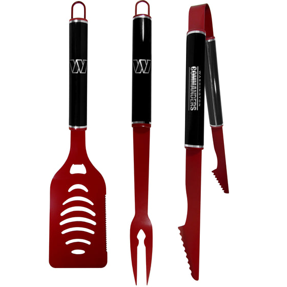 Washington Commanders 3 pc Color and Black BBQ Set