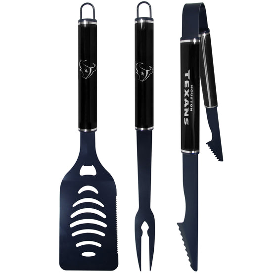 Houston Texans 3 pc Color and Black BBQ Set