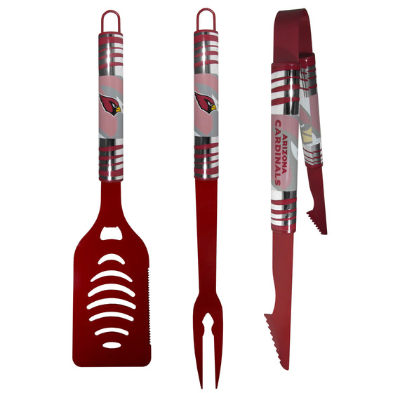 Arizona Cardinals 3 pc Color BBQ Tool Set